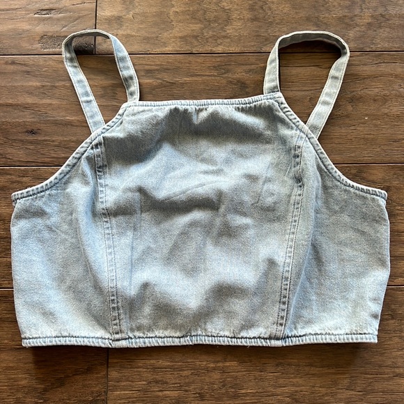 American Eagle Outfitters Tops - American Eagle denim crop top